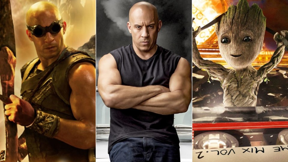 Riddick, Dom Toretto a Groot